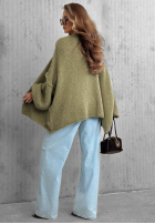 Sveter kardigan oversize bez zapięcia Candle Nights khaki