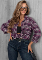 Nohavice džínosové mom fit z paskiem Something Better ciemnogranatowe