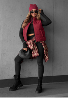 Prešívaná Vesta Autumn Touch bordová