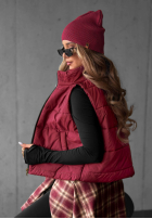 Prešívaná Vesta Autumn Touch bordová