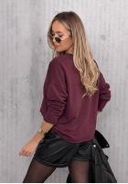 Blúzka longsleeve z nadrukiem Golden Rossa bordová