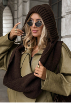 Nákrčník balaclava z wiązaniem Frosty Charm ecru
