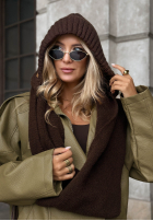 Nákrčník balaclava z wiązaniem Frosty Charm ecru