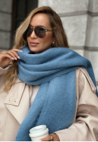 Miękki Šál  z frędzlami Snow Darling Mokka