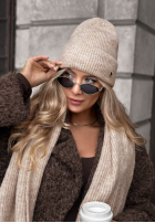 Čiapka z wełną merino Snowfall Charm čierna