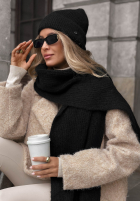 Čiapka z wełną merino Snowfall Charm béžová