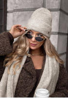 Čiapka z wełną merino Snowfall Charm čierna