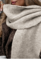 Čiapka z wełną merino Snowfall Charm béžová