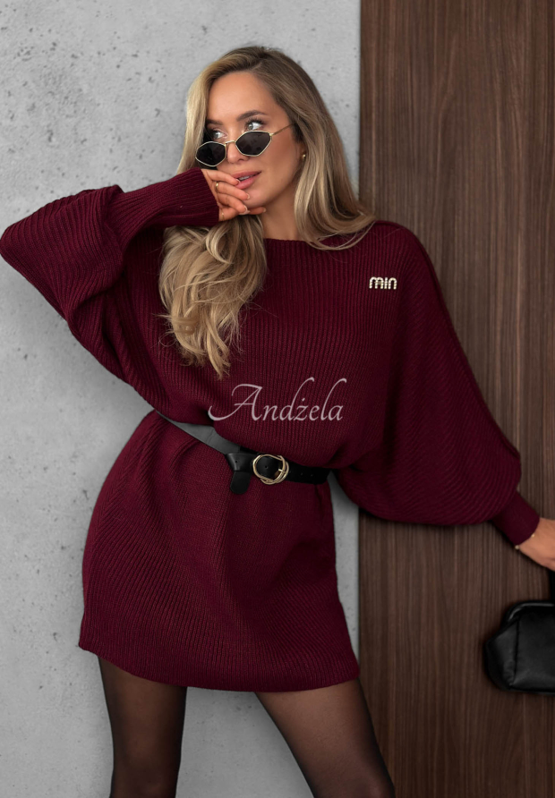 &Uacute;pletov&eacute; oversize &scaron;aty s vlnou a moh&eacute;rom Soft Dream bordov&aacute;