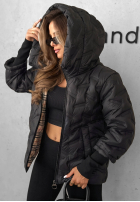 Prešívaná Bunda s kapucňou Autumn Edge čierna