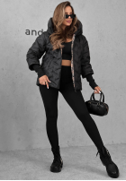 Prešívaná Bunda s kapucňou Autumn Edge čierna