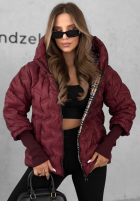 Prešívaná Bunda s kapucňou Autumn Edge čierna