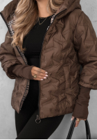 Prešívaná Bunda s kapucňou Autumn Edge čierna