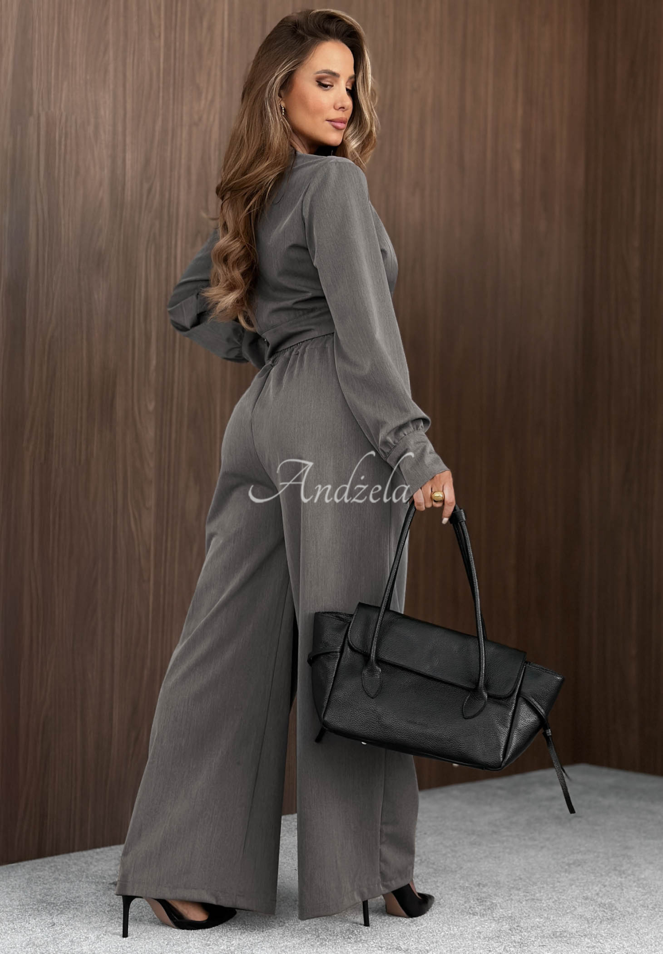 Elegantná súprava so záhybmi Style Desire sivý