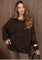 Miękki Sveter oversize Sugar Babe béžový