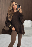 Miękki Sveter oversize Sugar Babe béžový