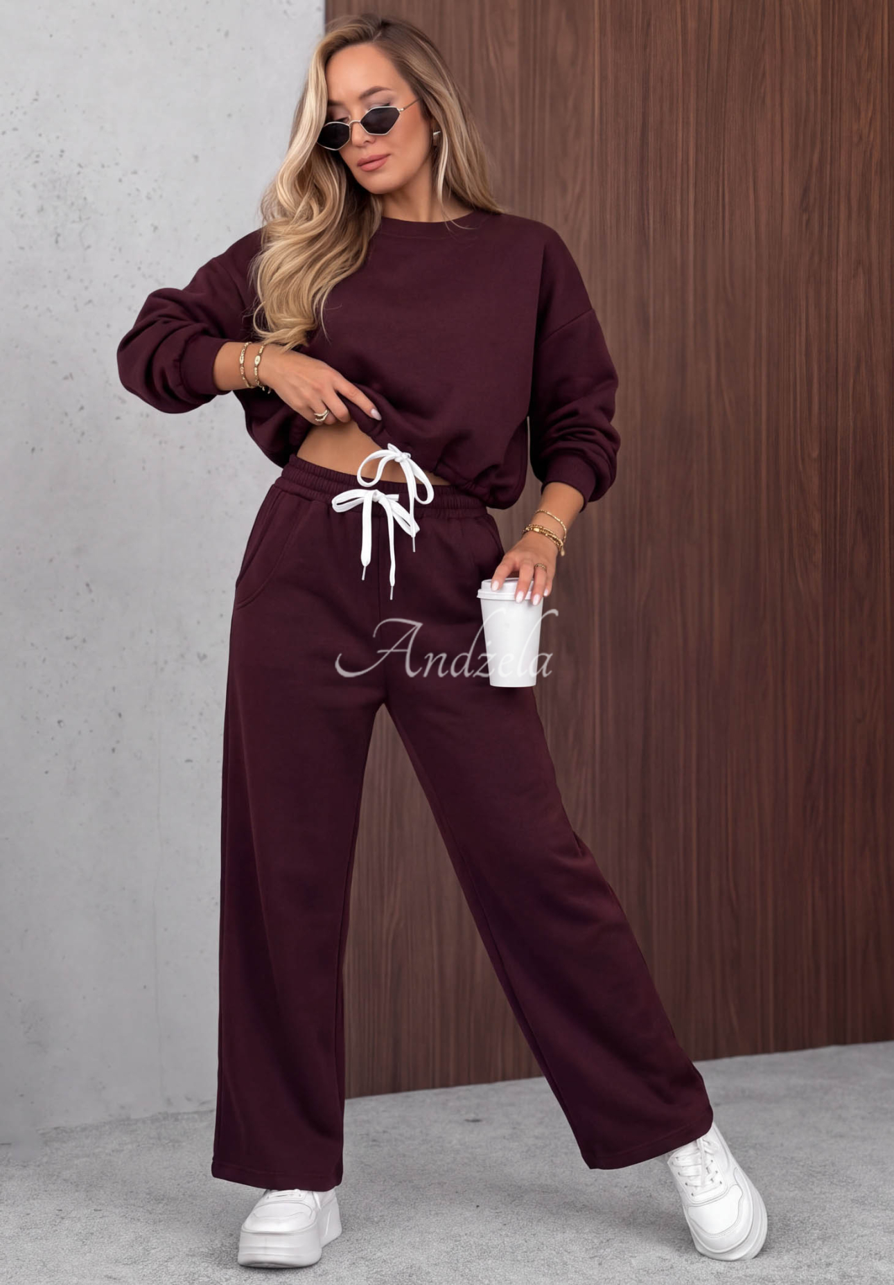 Viskózová tepláková súprava Berry Cute čučoriedkový
