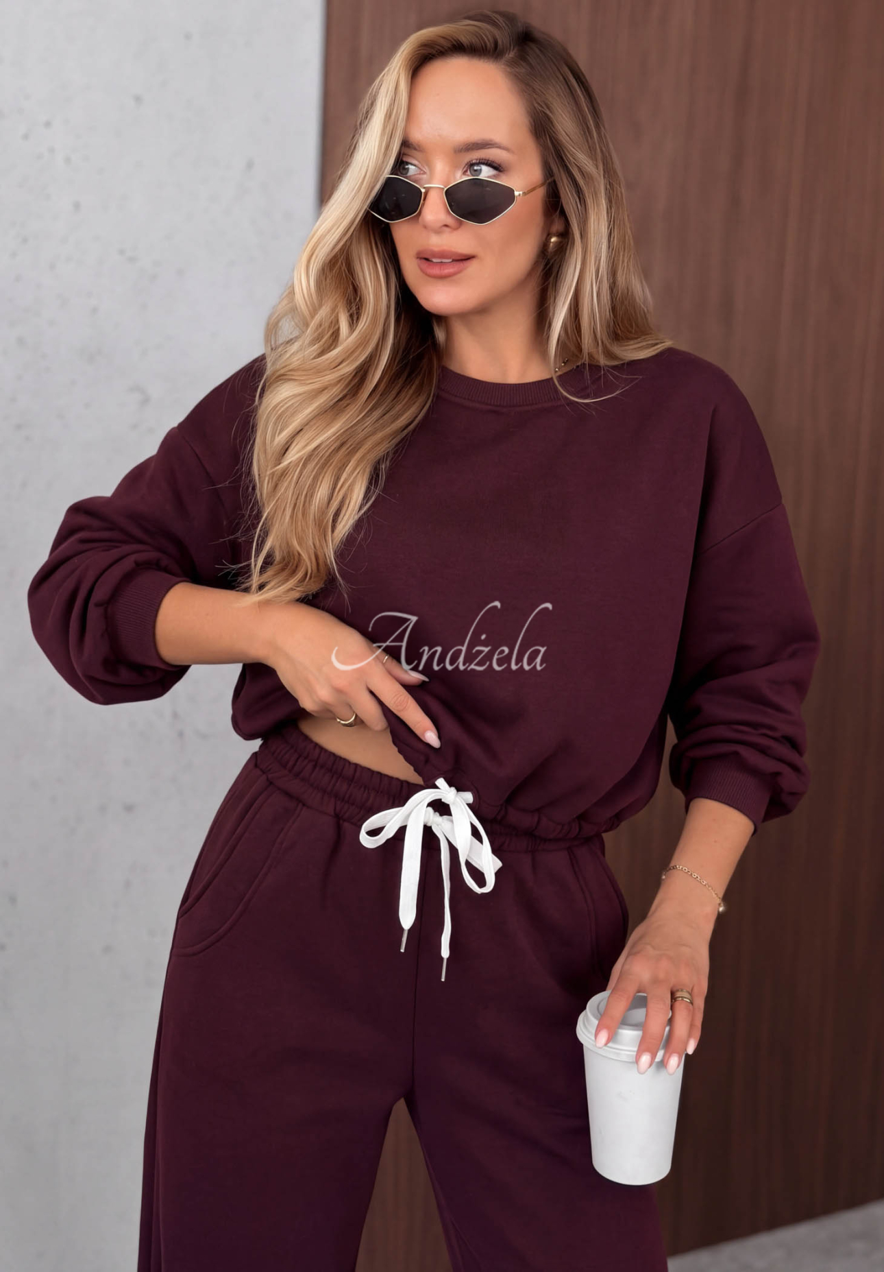 Viskózová tepláková súprava Berry Cute čučoriedkový