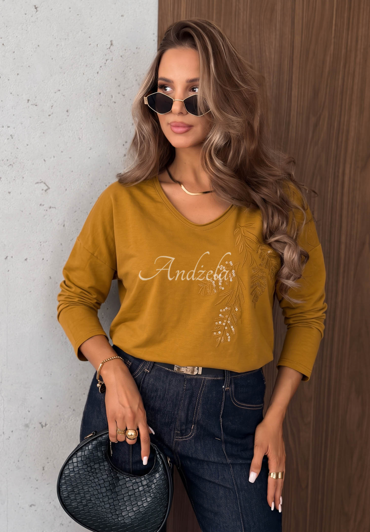 Bavlnená blúzka longsleeve s aplikáciou Last Sunrays ťavia