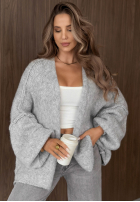 Sveter kardigan oversize bez zapięcia Candle Nights khaki