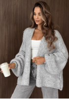 Sveter kardigan oversize bez zapięcia Candle Nights khaki