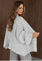 Sveter kardigan oversize bez zapięcia Candle Nights khaki