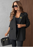 Elegancka Sako z kołnierzem Timeless Poise bordová