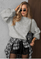 Miękki Sveter oversize Cloud Babe oranžový