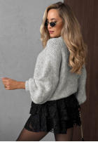 Miękki Sveter oversize Cloud Babe oranžový