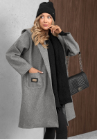 Dlhý Kabát oversize City Autumn sivý