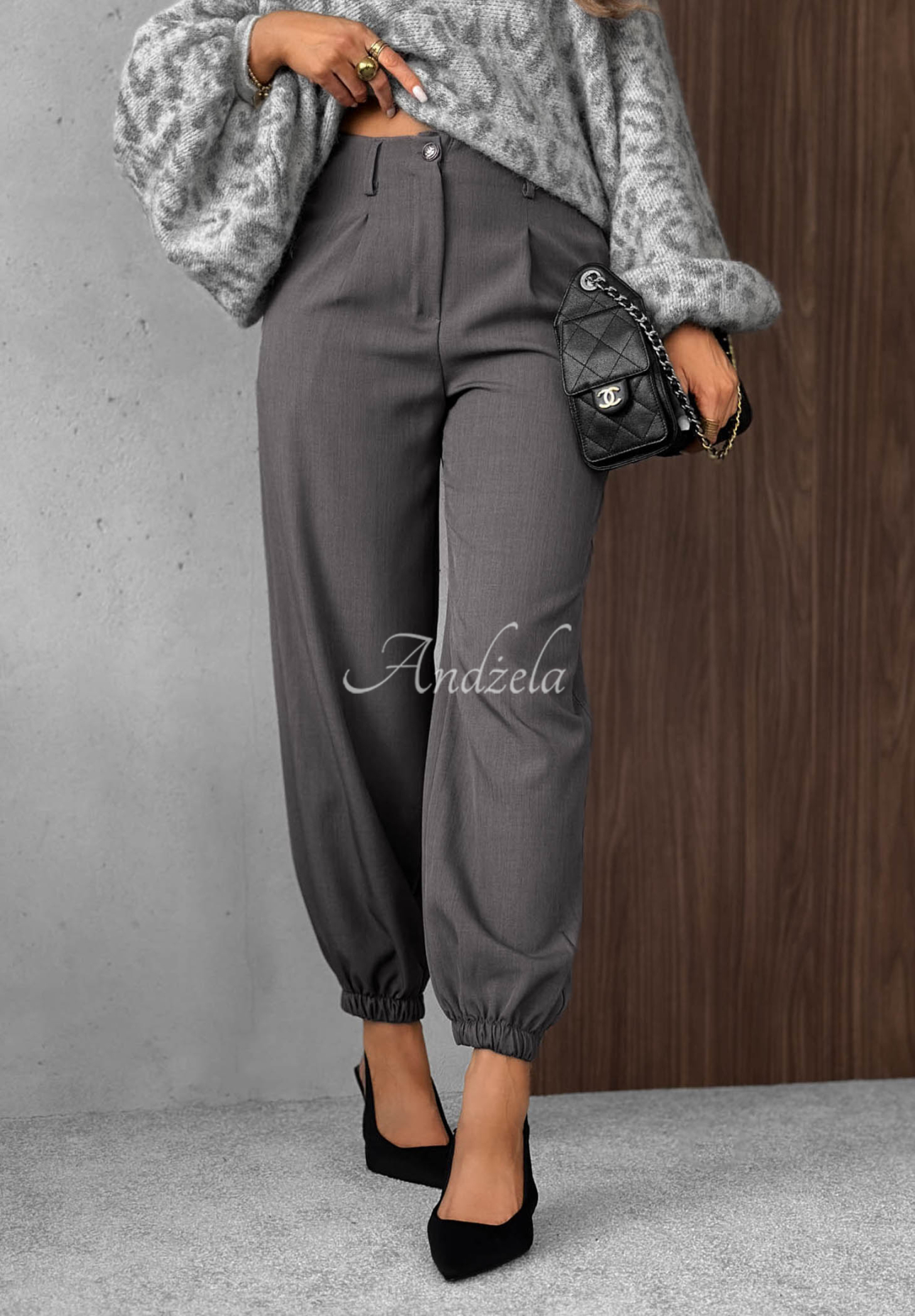 Elegantné joggery s elastickým pásom Good For Me sivé