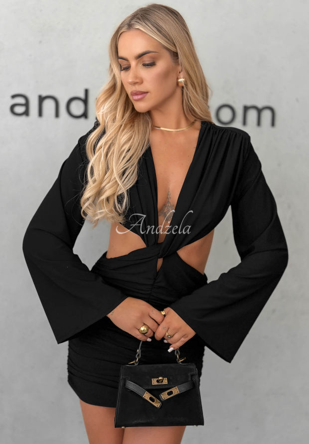 Priliehav&eacute; mini &scaron;aty s riasen&iacute;m Pretty Sin čierna