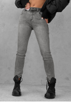 Nohavice džínosové skinny Pretty Basic sivé