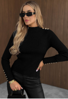 Prążkowana Blúzka z wiskozy Essential Fit bordová