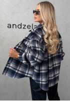 Košeľa z kołnierzem w kratę Maple Plaid tmavomodrá