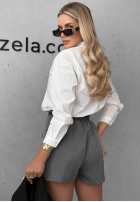 Košeľa z krawatem Shiny Elegance Biela
