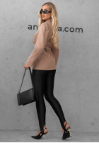 klasičen Sako z paskiem Bella Chic čierna