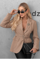 klasičen Sako z paskiem Bella Chic čierna