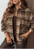 Košeľa z kołnierzem w kratę Maple Plaid tmavomodrá