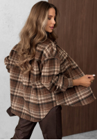 Košeľa z kołnierzem w kratę Maple Plaid tmavomodrá