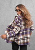 Košeľa wierzchnia w kratę Chestnut Check czerwono-Biela