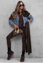 džínsová Bunda w łatki Denim Cowgirl modrá