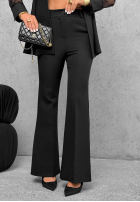 Elegancki Súprava Sako z koronką i Nohavice Noir Elegance čierne