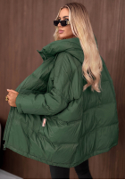 Prešívaná Bunda s kapucňou Coldest Of Times červená