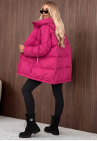 Prešívaná Bunda s kapucňou Coldest Of Times červená