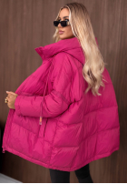 Prešívaná Bunda s kapucňou Coldest Of Times červená