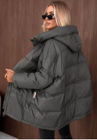 Prešívaná Bunda s kapucňou Coldest Of Times červená