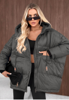 Prešívaná Bunda s kapucňou Coldest Of Times červená