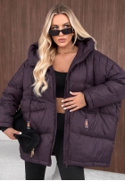 Prešívaná Bunda s kapucňou Coldest Of Times červená