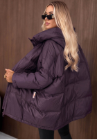 Prešívaná Bunda s kapucňou Coldest Of Times červená